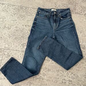 Madewell High Waisted Slim Straight Denim Boyfriend Jeans | SZ 2 (26)